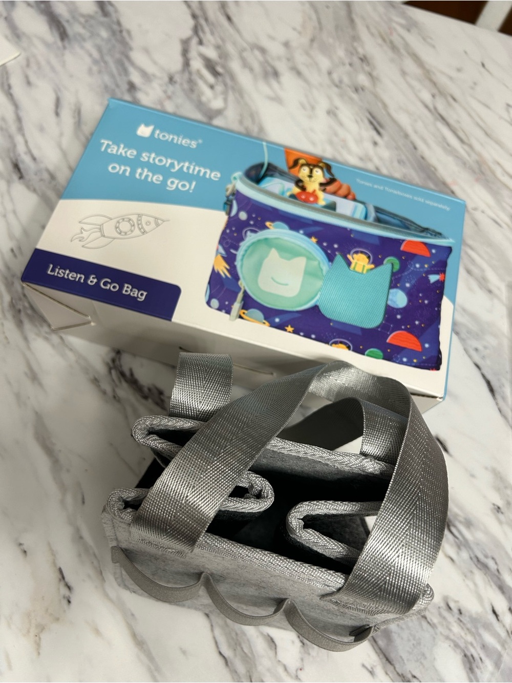 Tonies Listen & Go Carry Bag in Silver - Kids Accessories